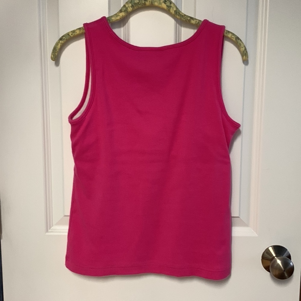 Adidas Ribbed Magenta Tank - Picture 3 of 3
